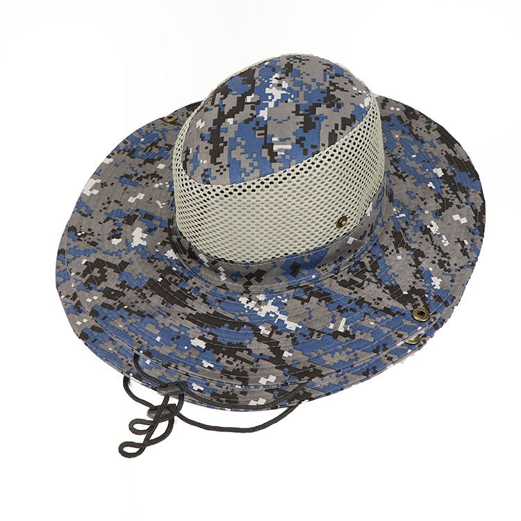 Digital Camouflage Wide Brim Outdoor Fishing Hat - Your Perfect Companion for Outdoor Adventures